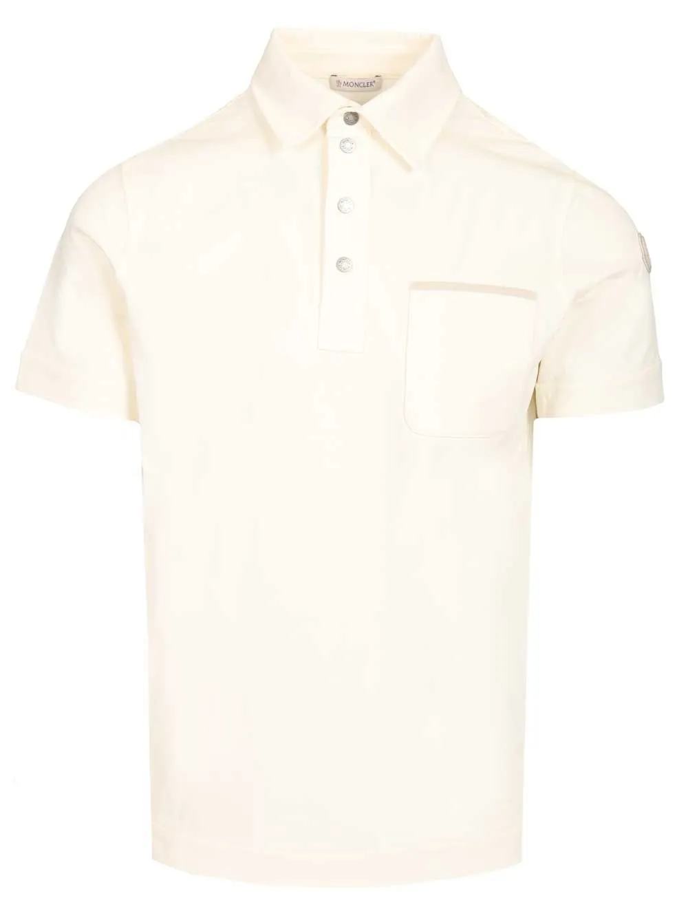 Cotton Pique Polo Shirt White sold by Wanan Luxury