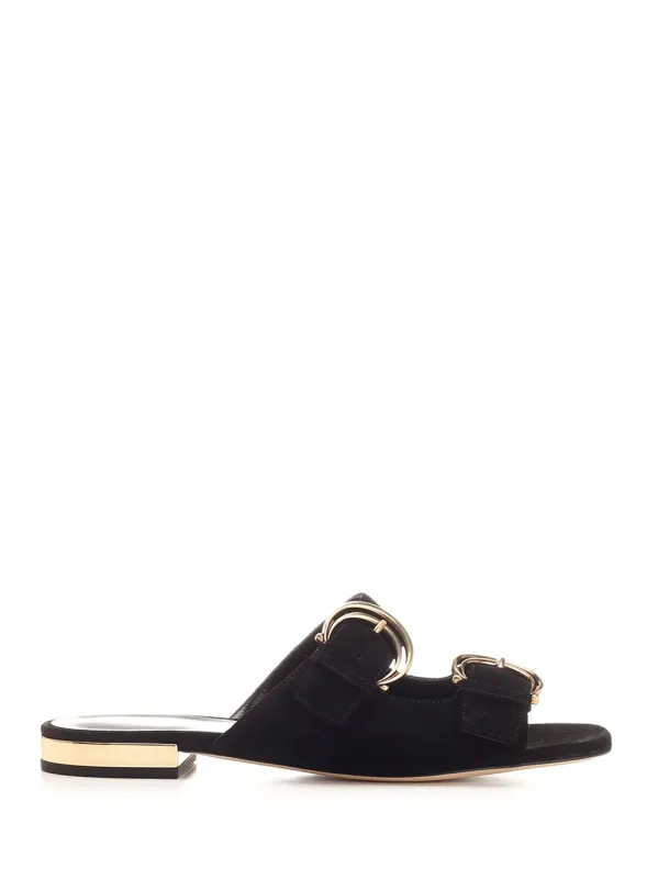 Alize Flat Double C Buckle Sleepers Black Scarpe Basse Black made by Chloe