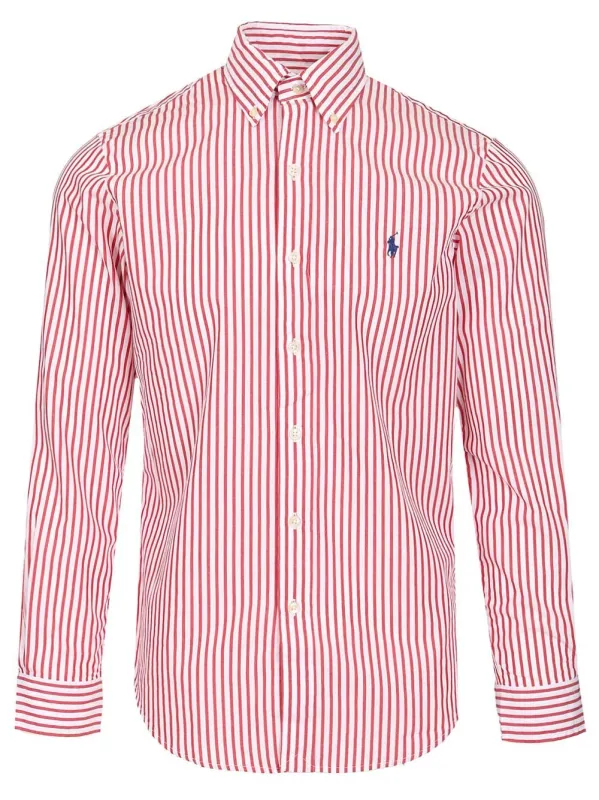 Custom-Fit Striped Poplin Shirt Shirts Multicolor made by Polo by Ralph Lauren