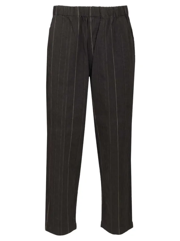 Pantalone Cordier Cobian Trousers Black sold by Wanan Luxury