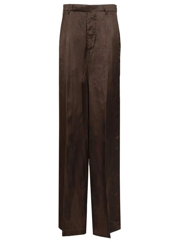 Tailored Firebanks Trousers Brown made by Rick Owens