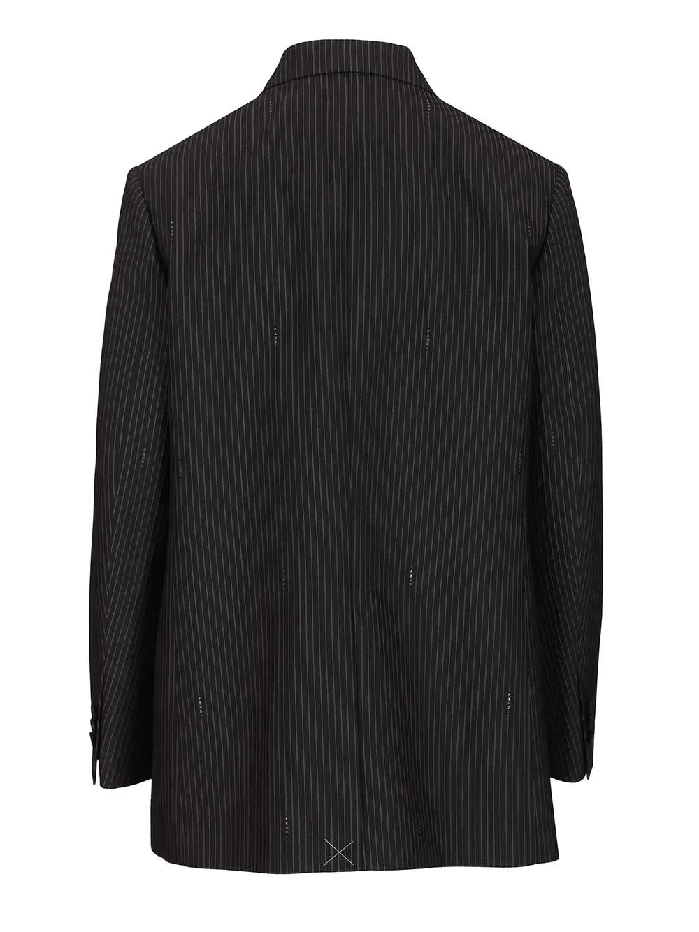 Pinstriped Wool Blazer Jackets Blue sold by Wanan Luxury product image thumbnail 2