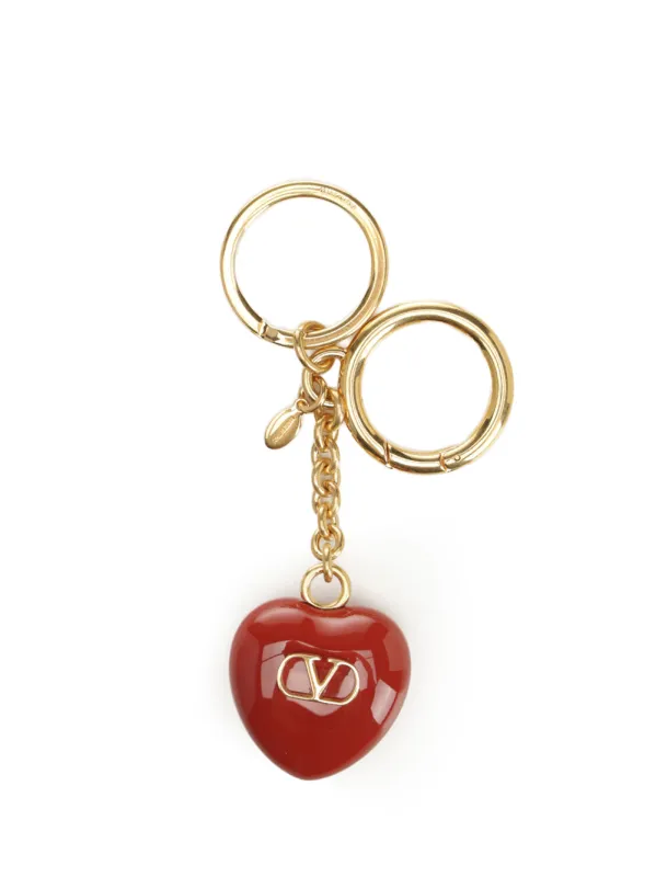 Vlogo Signature Keychain Keyrings Red made by Valentino Garavani