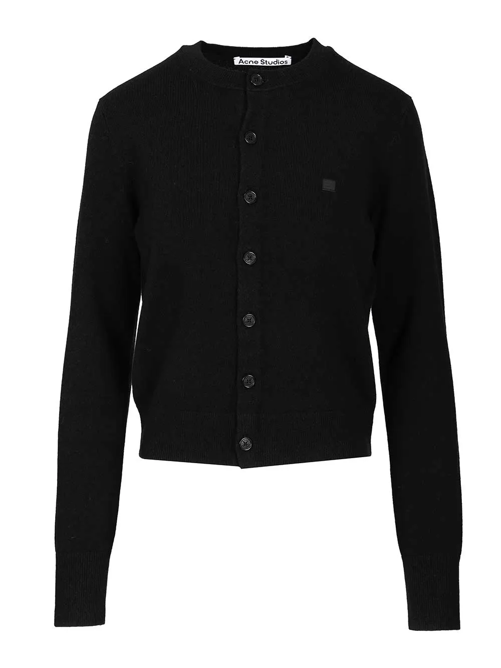 Crew Neck Wool Cardigan Knitwear Black sold by Wanan Luxury