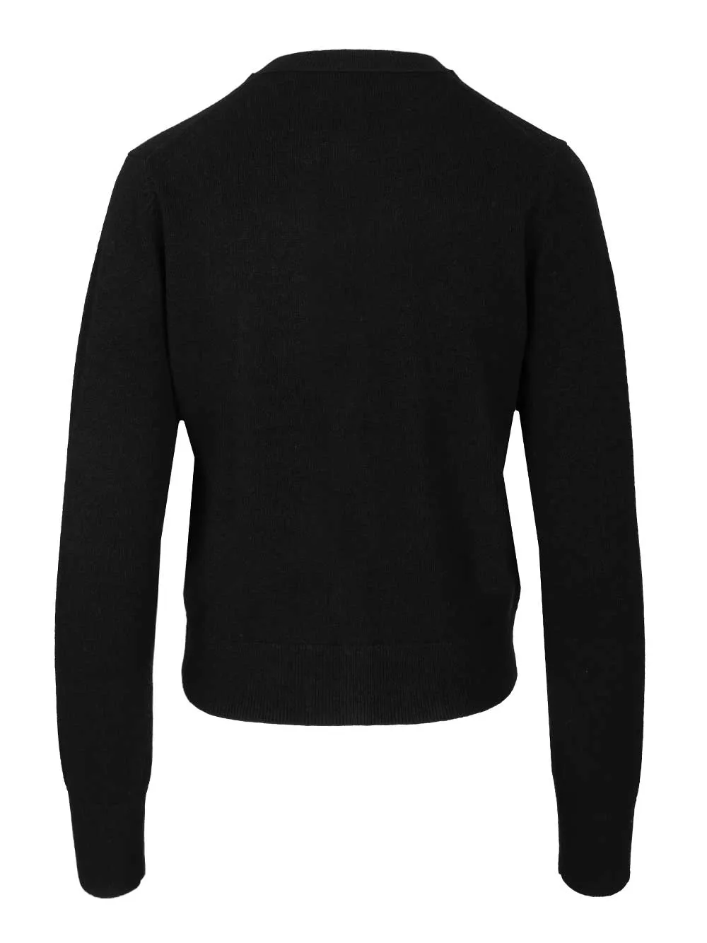 Crew Neck Wool Cardigan Knitwear Black sold by Wanan Luxury product image thumbnail 2