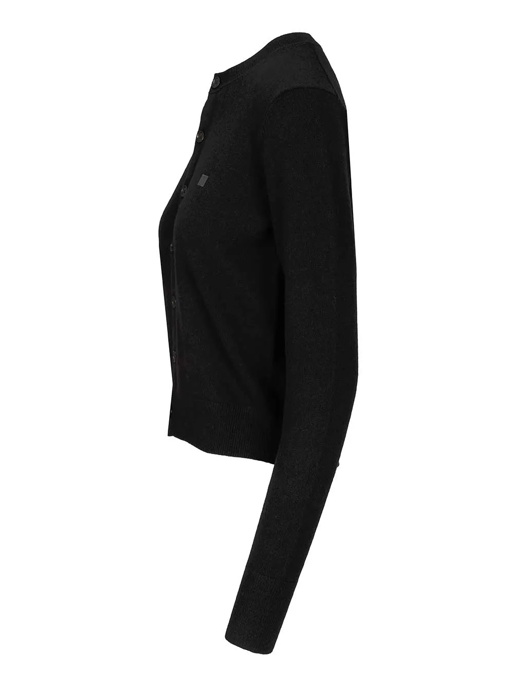Crew Neck Wool Cardigan Knitwear Black sold by Wanan Luxury product image thumbnail 3