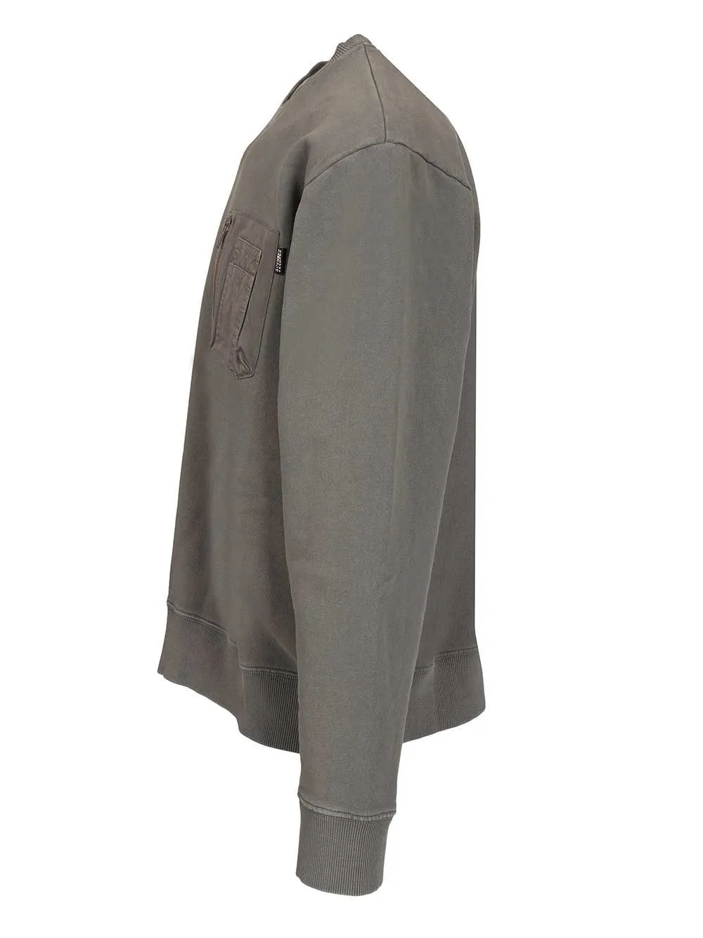 Cotton Sweatshirt Sweatshirts Grey sold by Wanan Luxury product image thumbnail 3