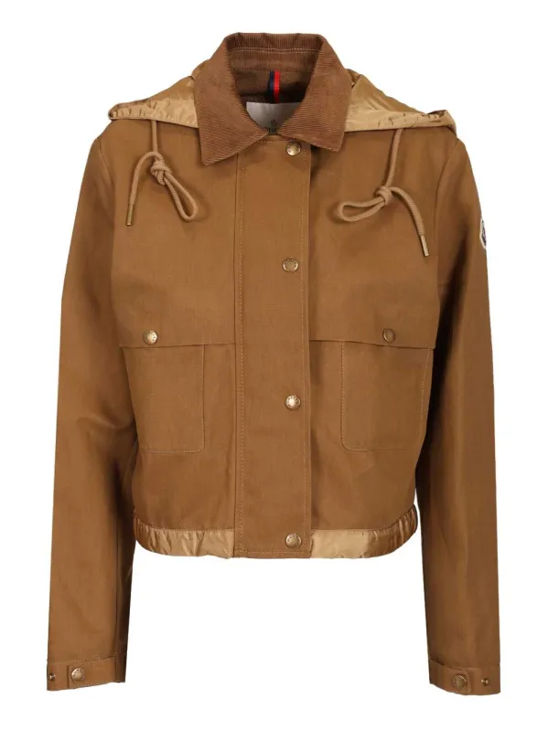 Aconitum Shirt Jacket Jackets Brown made by Moncler