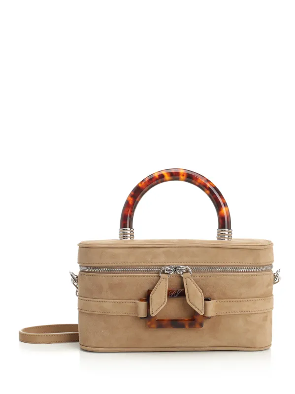 Vanity Belle Handbags Beige made by Roger Vivier