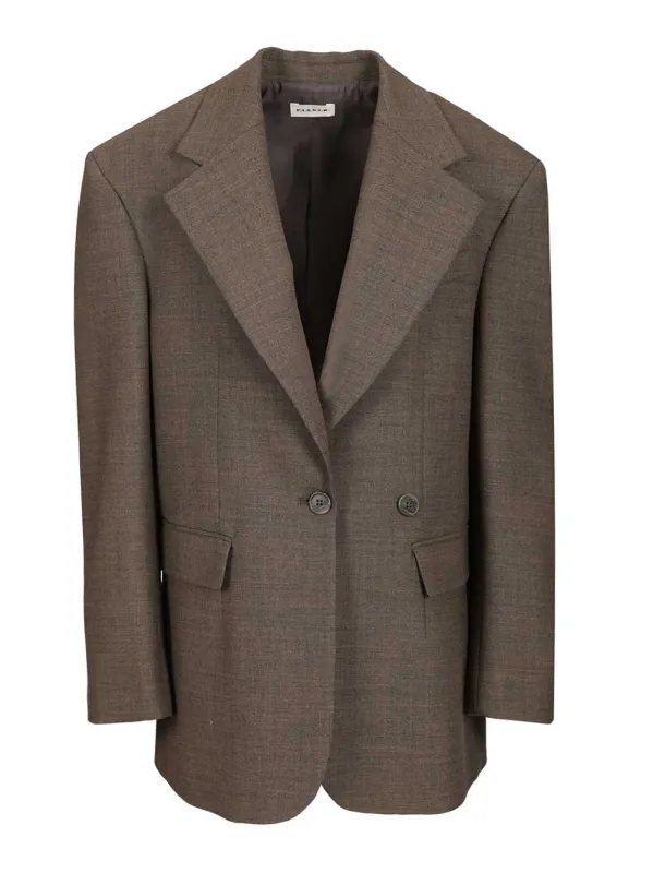 Tailored Oversized Jacket Jackets Grey made by Wanan Luxury