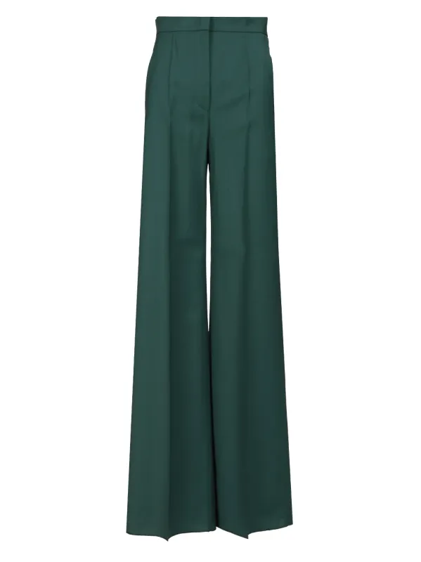 Wide Leg Trousers Green sold by Wanan Luxury