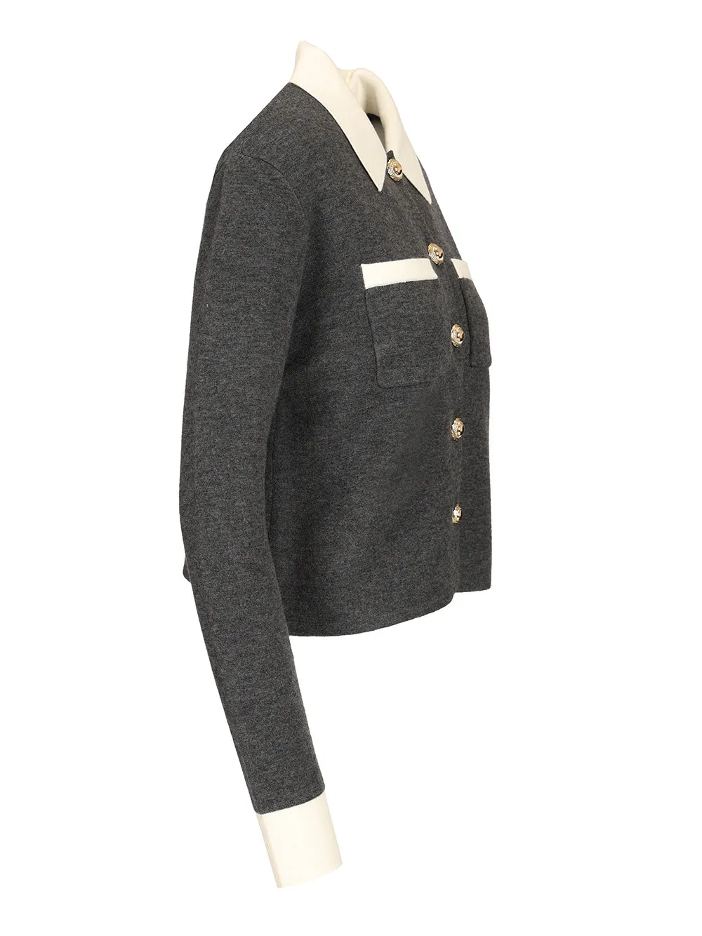 Knit Cardigan Knitwear Grey sold by Wanan Luxury product image thumbnail 3