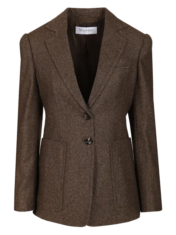 Wool Tweed Jacket Jackets Brown sold by Wanan Luxury