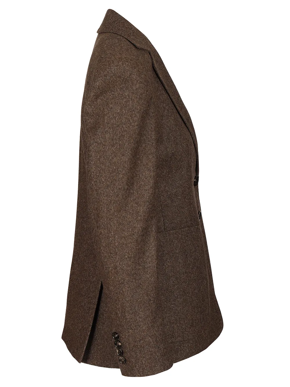 Wool Tweed Jacket Jackets Brown sold by Wanan Luxury product image thumbnail 3