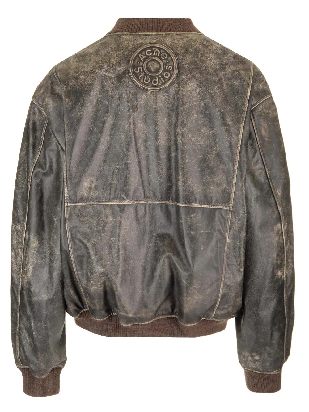 Leather Bomber Jacket Jackets Black sold by Wanan Luxury product image thumbnail 2