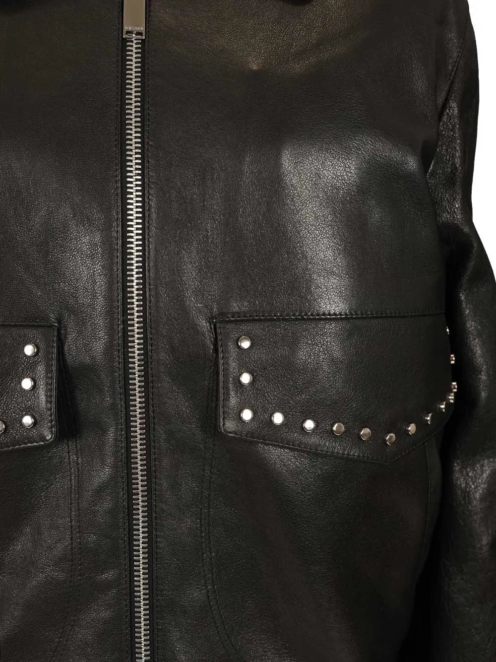 Leather Aviator Jacket Jackets Black sold by Wanan Luxury product image thumbnail 5