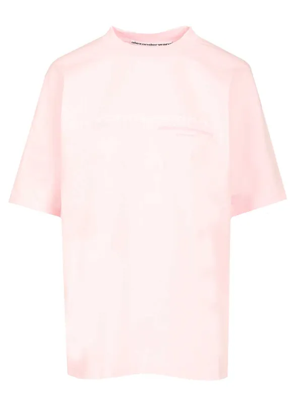 Cotton T-Shirt Rose made by Alexander Wang