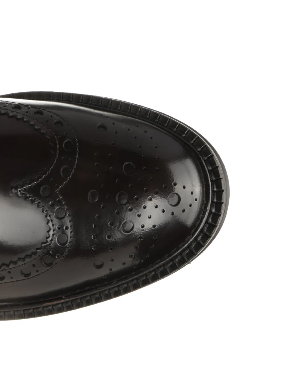 Duilio Shoe In Brushed Leather Lace-Up Shoes Brown sold by Wanan Luxury product image thumbnail 3