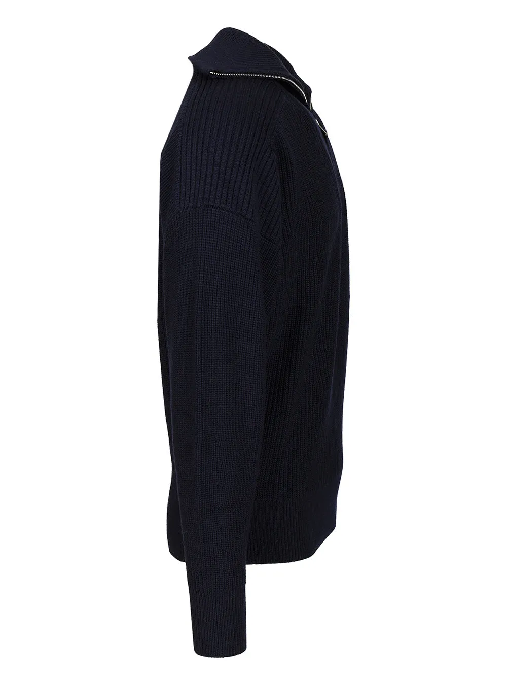 Benny Zip-Up Turtleneck Sweater Polo Shirt Blue sold by Wanan Luxury product image thumbnail 3