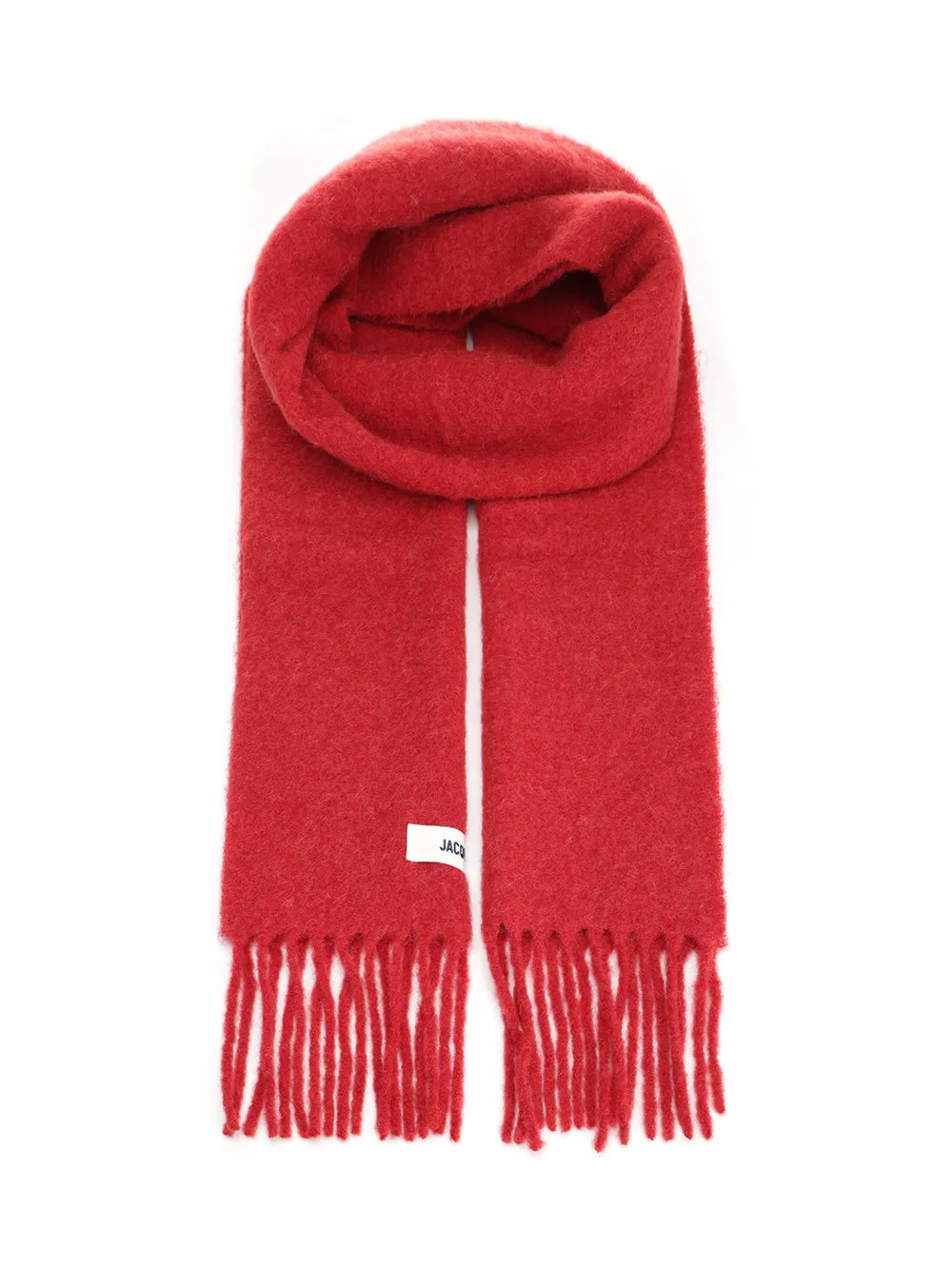Wool Blend Scarf Scarves And Foulards Red sold by Wanan Luxury