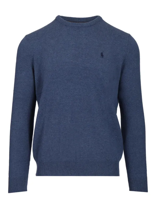 Wool Sweater Knitwear Blue made by Polo by Ralph Lauren