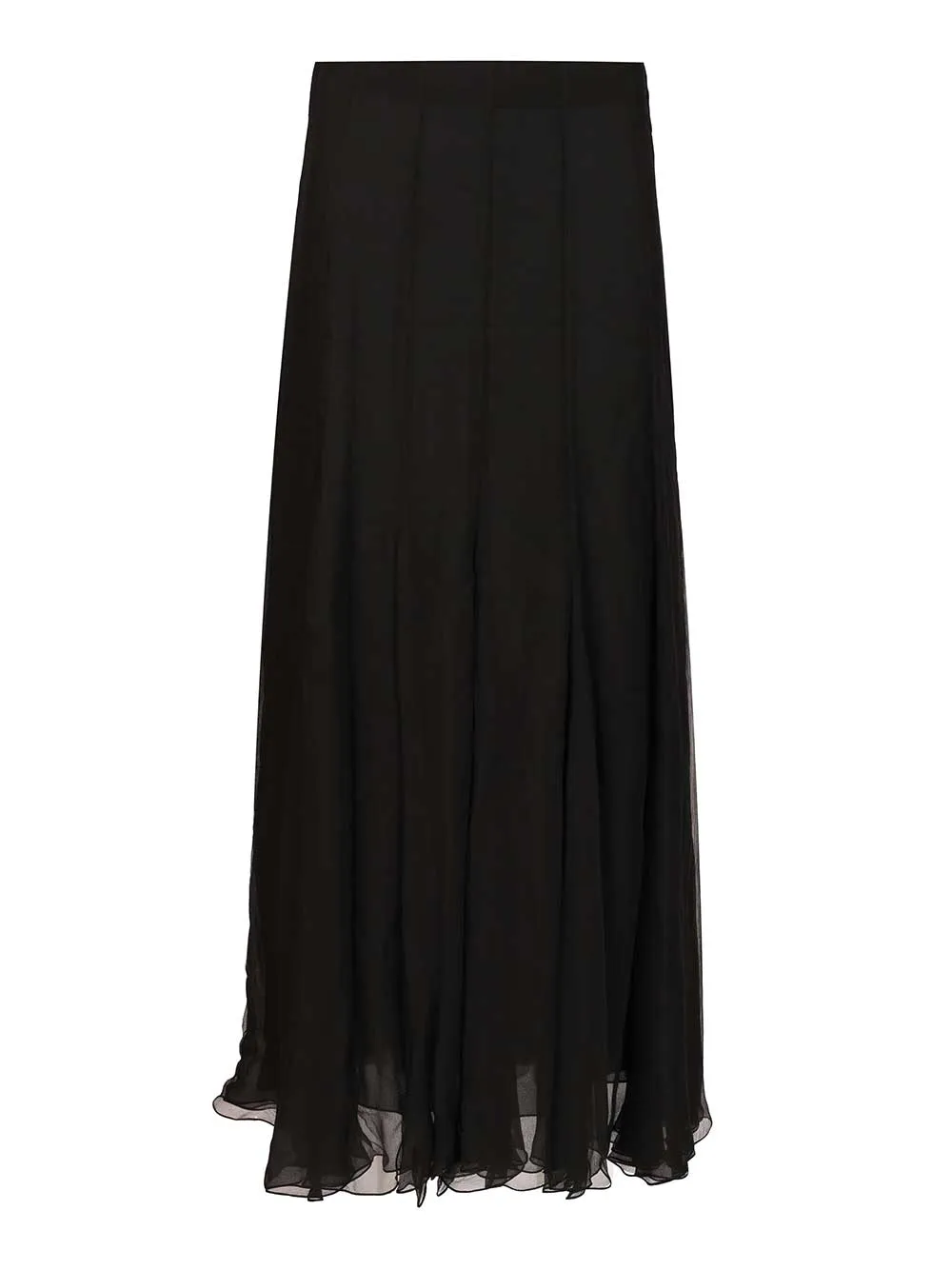 Flowing Maxi Skirt Skirts Black sold by Wanan Luxury