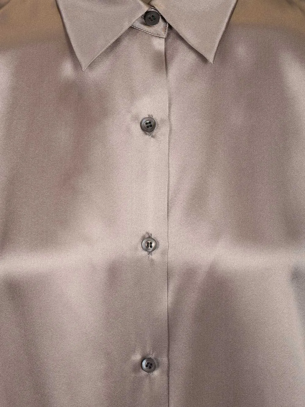 Casia Shirt Stertch Satin Silk Shirts Grey sold by Wanan Luxury product image thumbnail 4