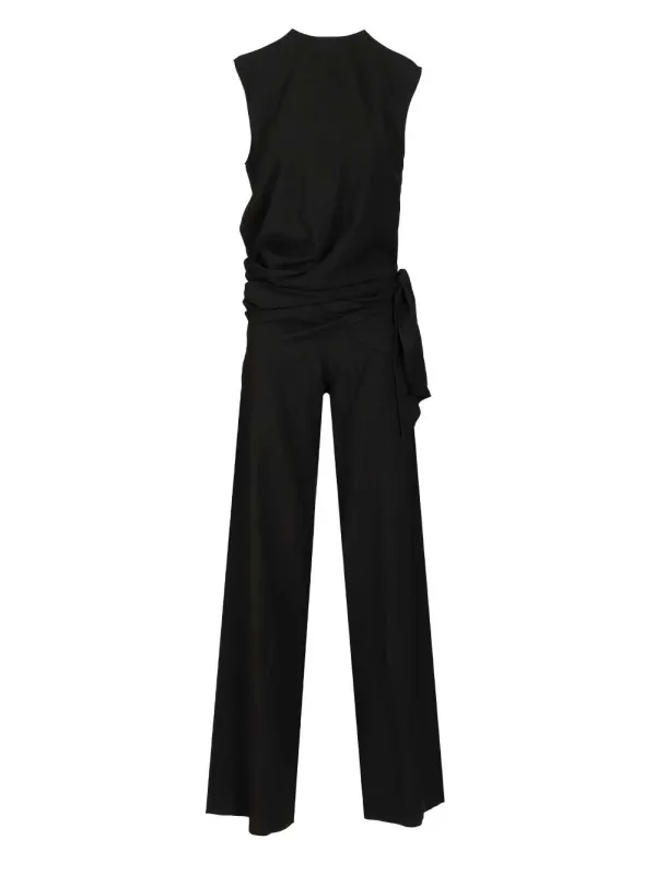 Draped Jumpsuit Jewelry Black made by Alaia