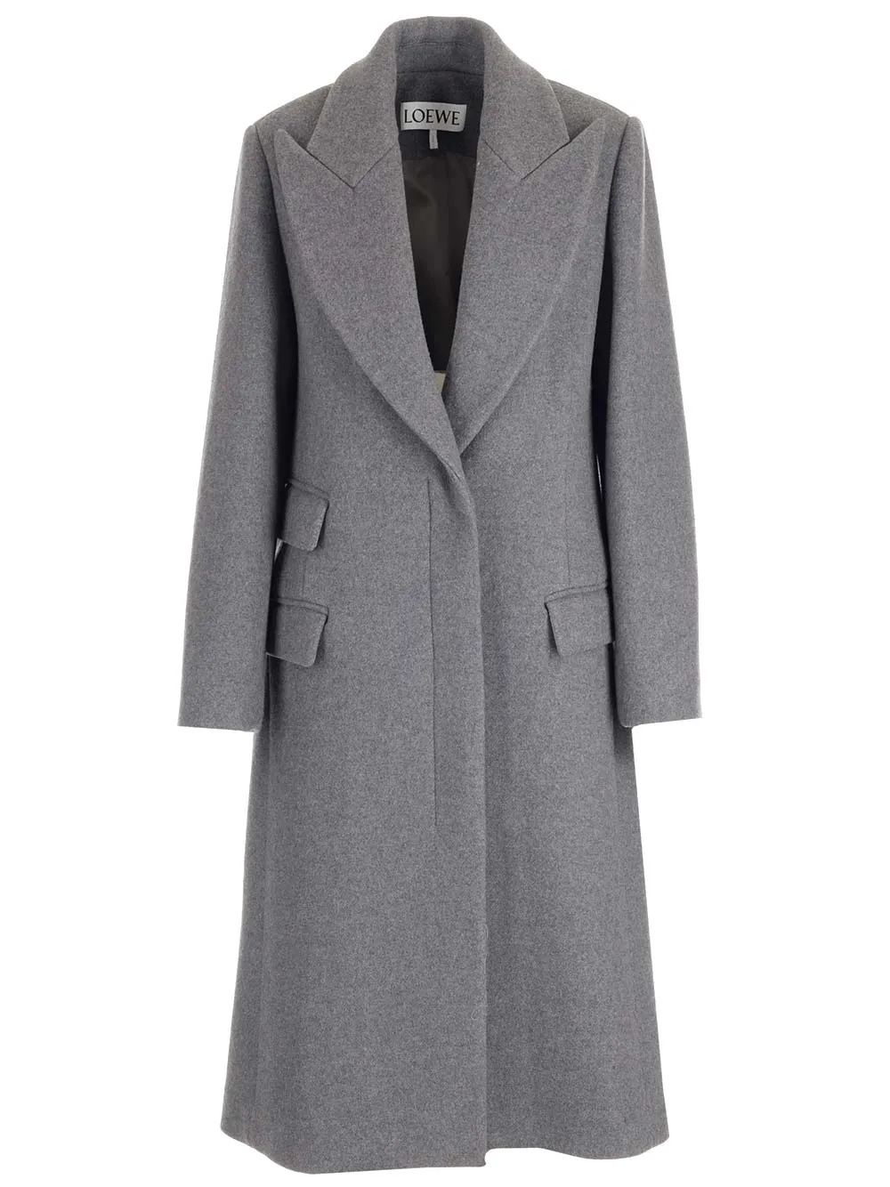 Wool And Cashmere Long Coat Coats Grey sold by Wanan Luxury