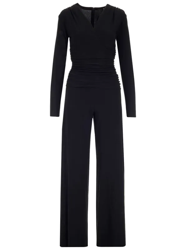 Jersey Jumpsuit With Long Sleeves Jewelry Black made by Norma Kamali