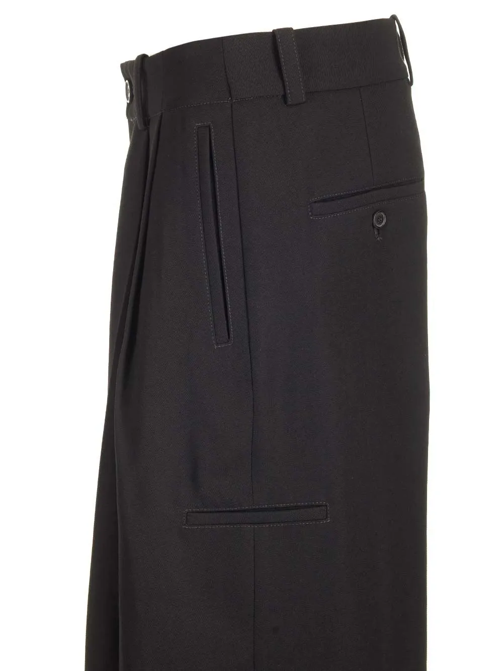 Virgin Wool Trousers Black sold by Wanan Luxury product image thumbnail 4