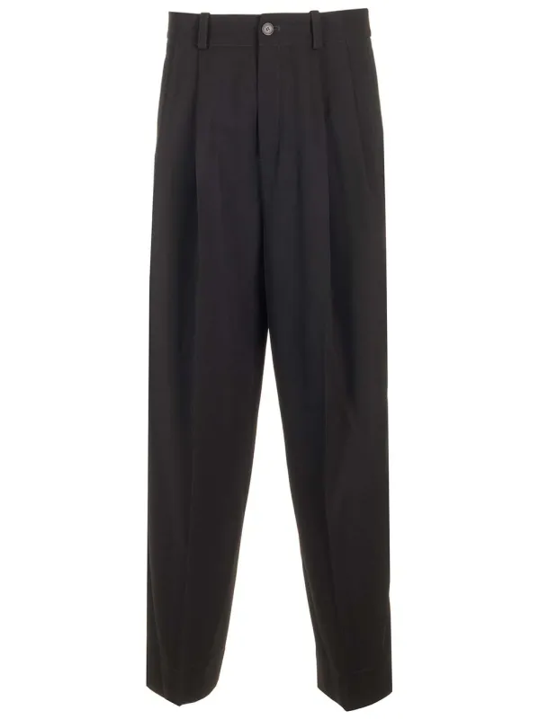 Virgin Wool Trousers Black made by Off-White