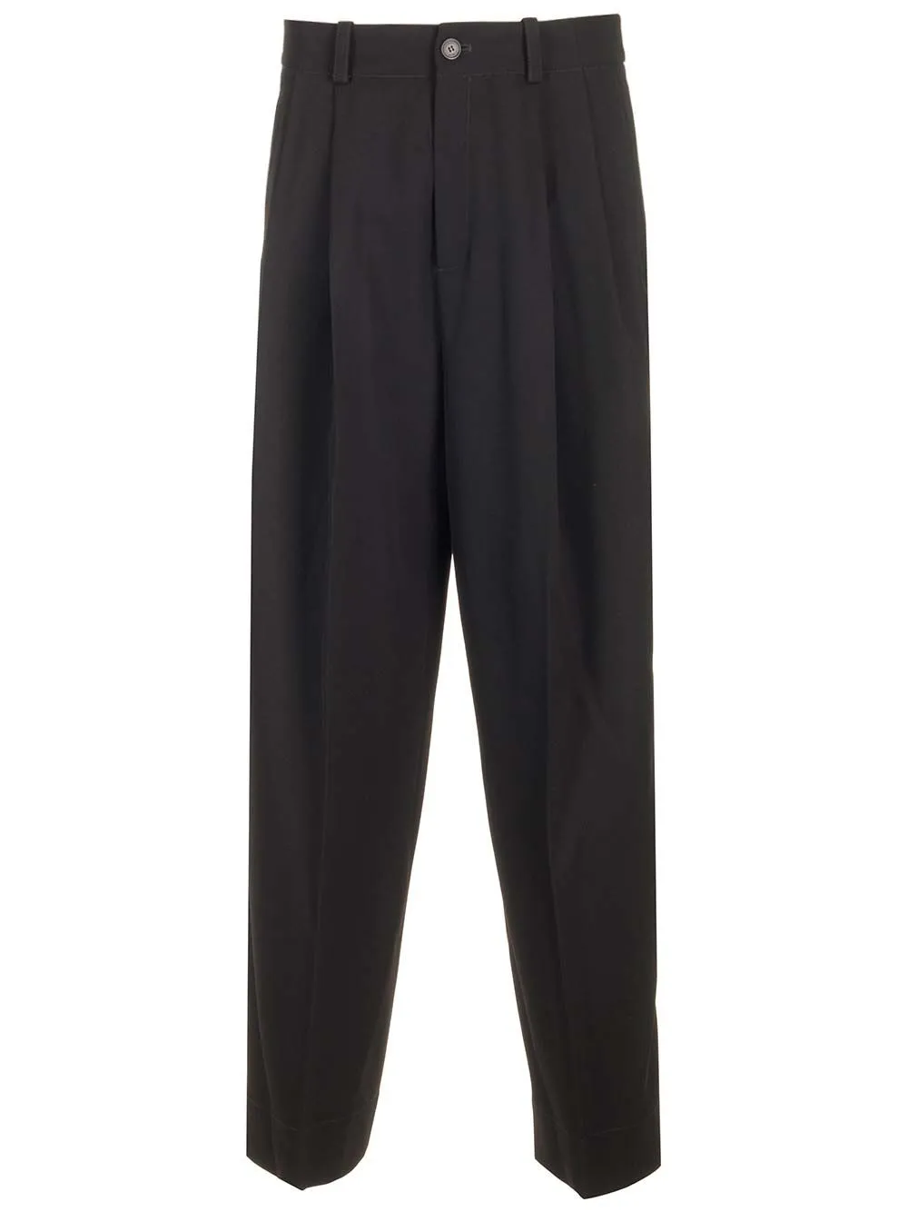 Virgin Wool Trousers Black sold by Wanan Luxury