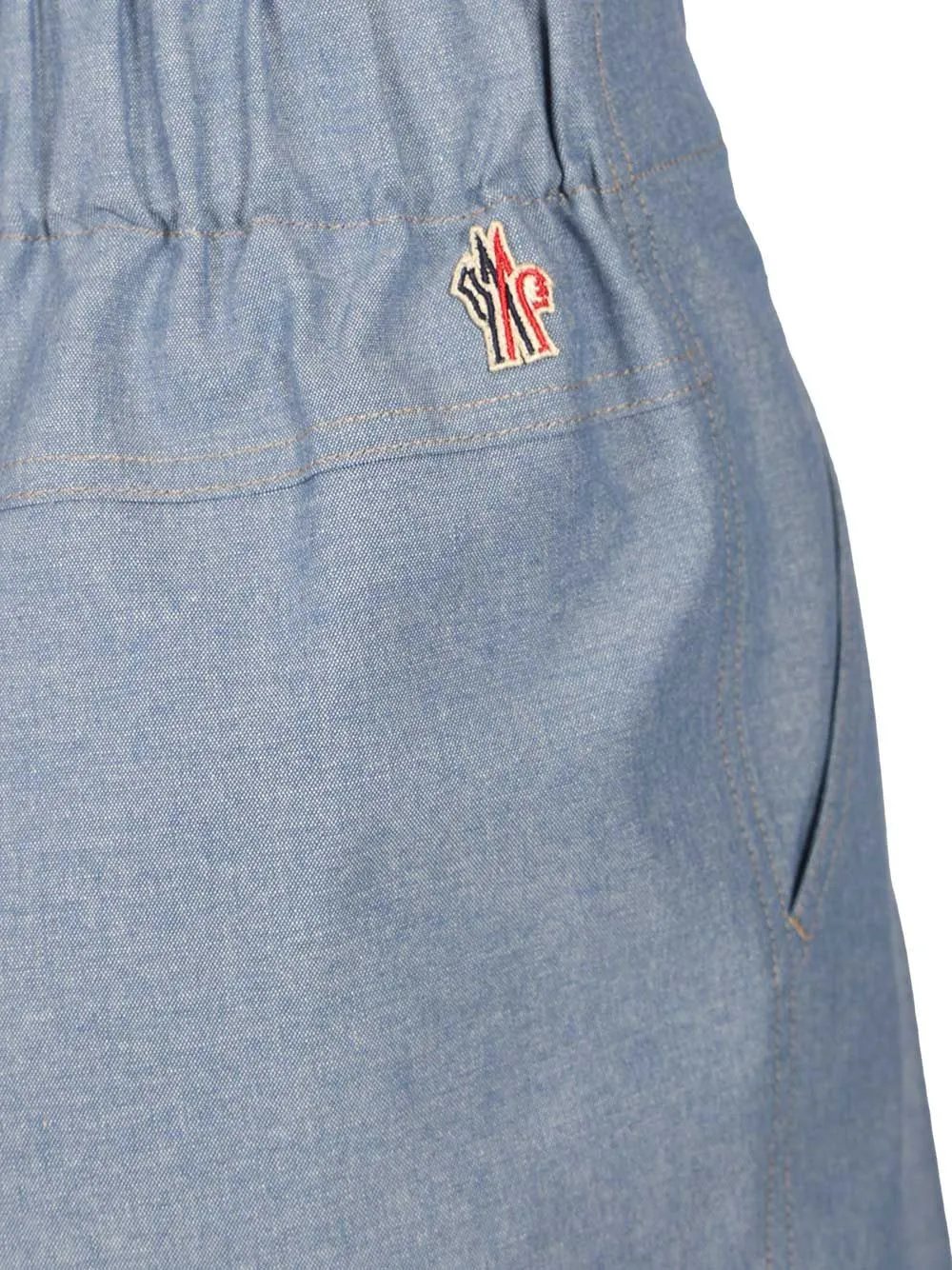Chambray Cotton Shorts Trousers Light Blue sold by Wanan Luxury product image thumbnail 5