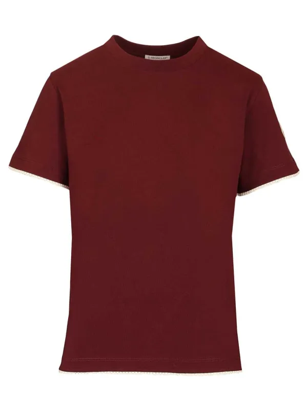 Cotton T-Shirt Brown made by Moncler