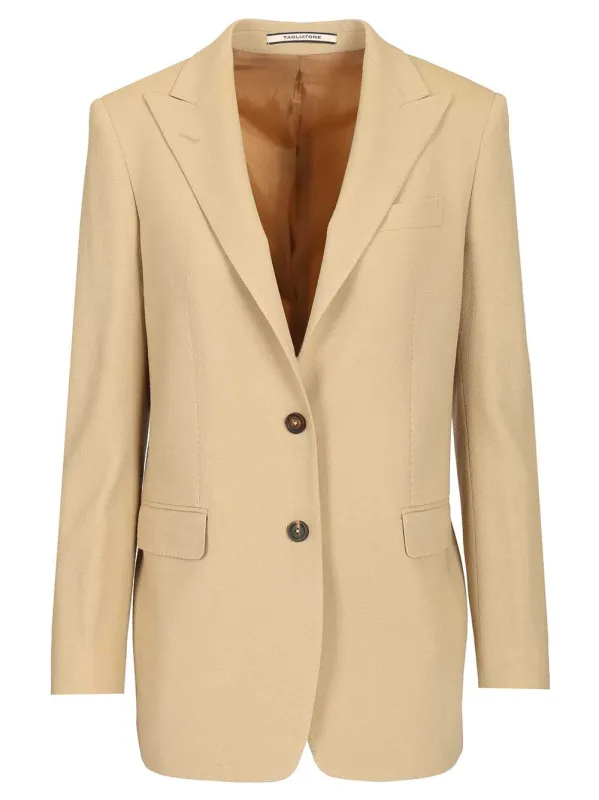 Wool Blazer Jackets Beige sold by Wanan Luxury