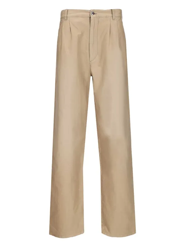 Cotton Trousers Beige made by Maison Margiela