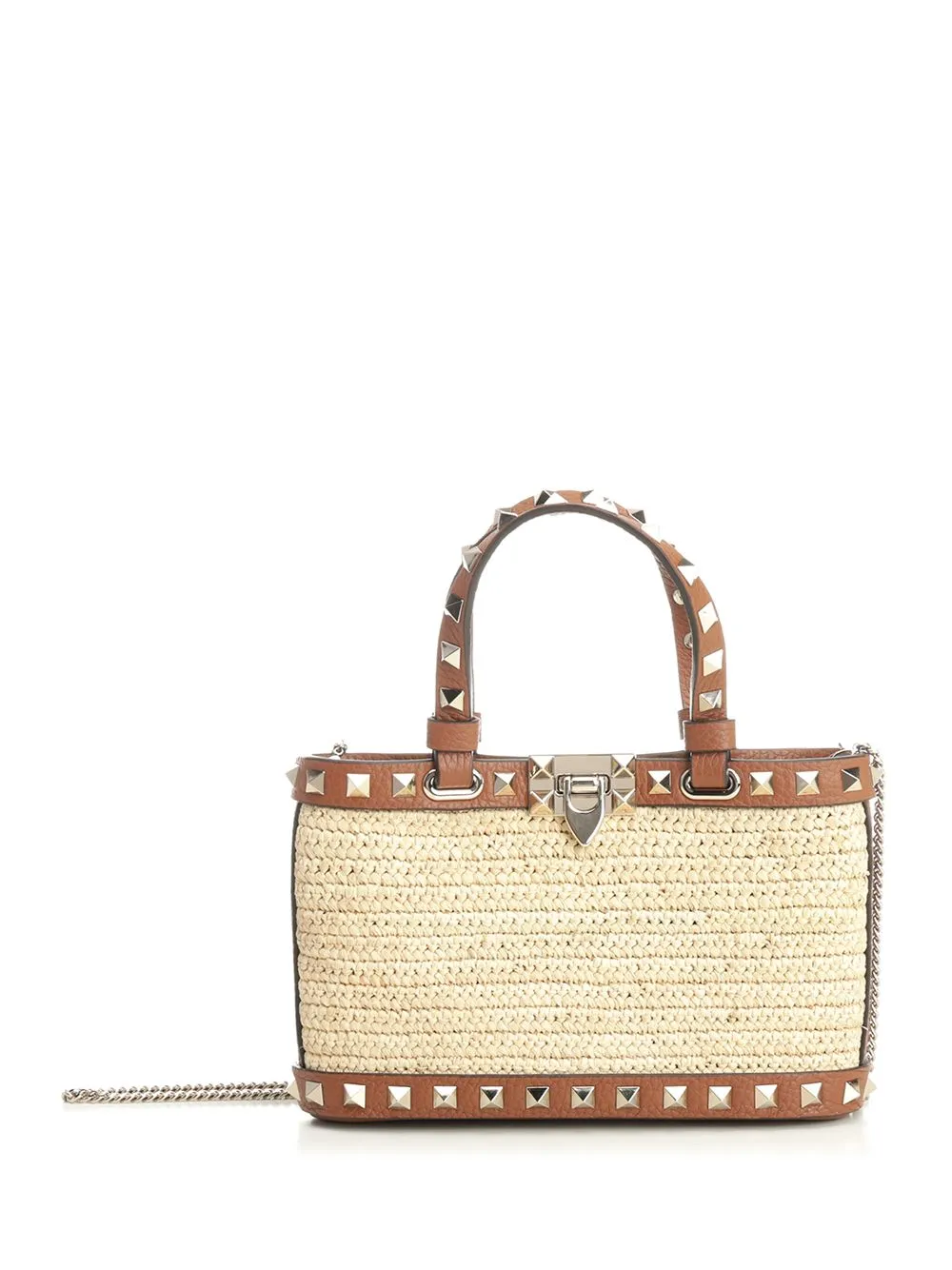 Rockstud Handbags Beige sold by Wanan Luxury