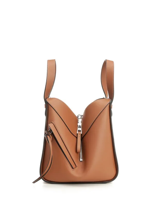 Compact Hammock Bag Handbags Brown made by Loewe