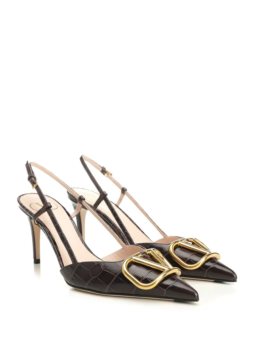 Vlogo Slingback Pumps Brown sold by Wanan Luxury product image thumbnail 2