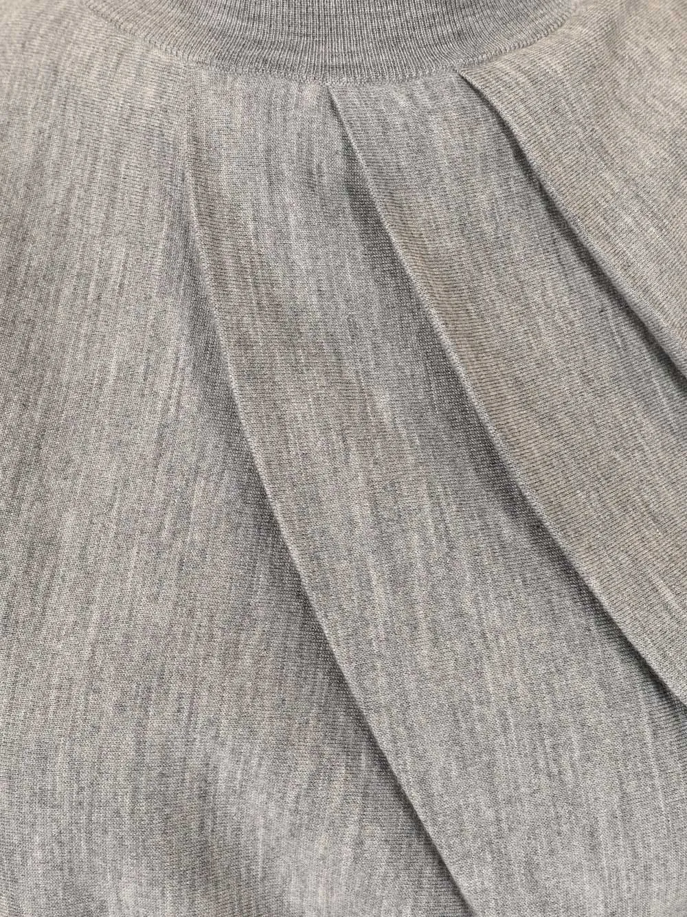 Draped Wool Blend Turtleneck Sweater Sweatshirts Grey sold by Wanan Luxury product image thumbnail 5