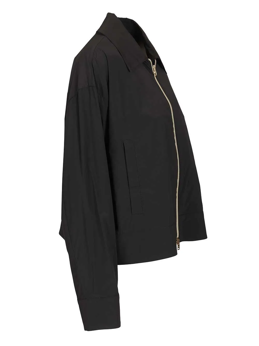 Short Jacket In Stretch Nylon Jackets Black sold by Wanan Luxury product image thumbnail 3