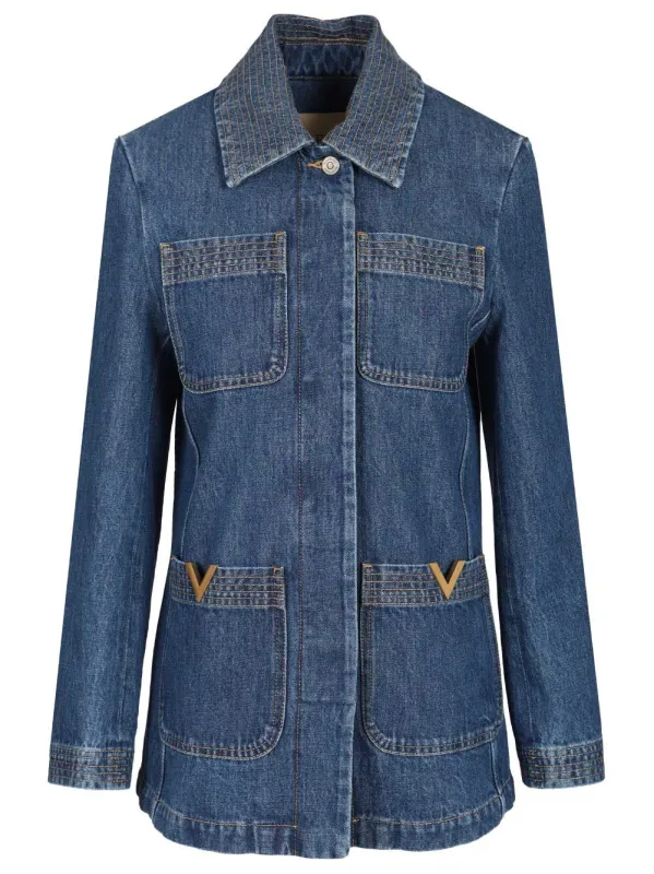 Denim Jacket Jackets Blue sold by Wanan Luxury