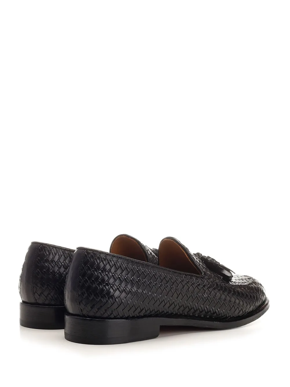 Loafer With Tassels In Woven Leather Loafers Black sold by Wanan Luxury product image thumbnail 3