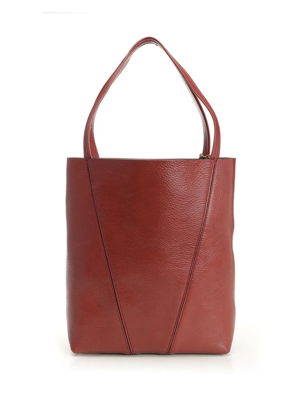 Chloé Spin Large Hammered Leather Tote Bag Handbags Brown sold by Wanan Luxury product image thumbnail 3