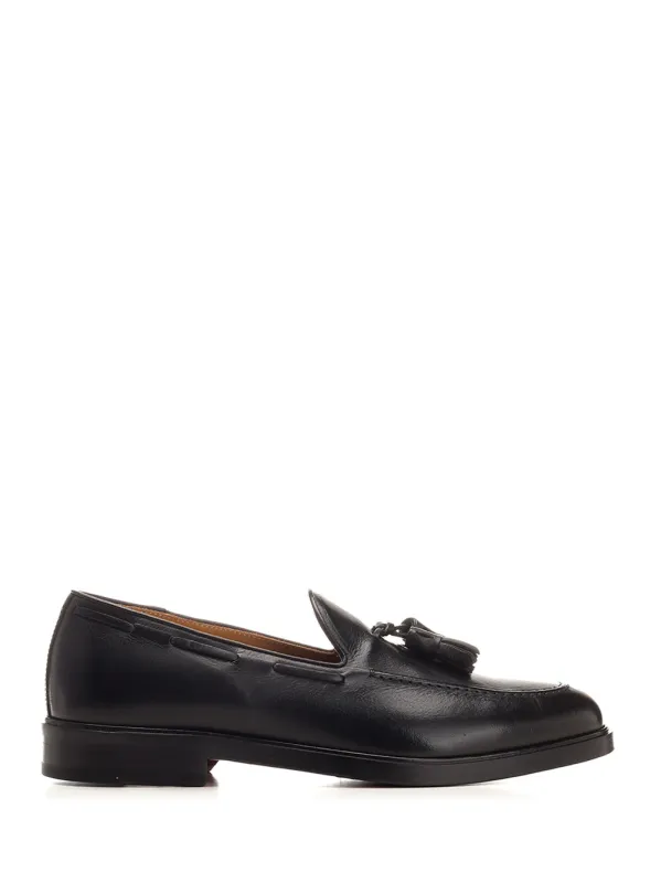 Moccasin With Tassels Loafers Black made by Wanan Luxury