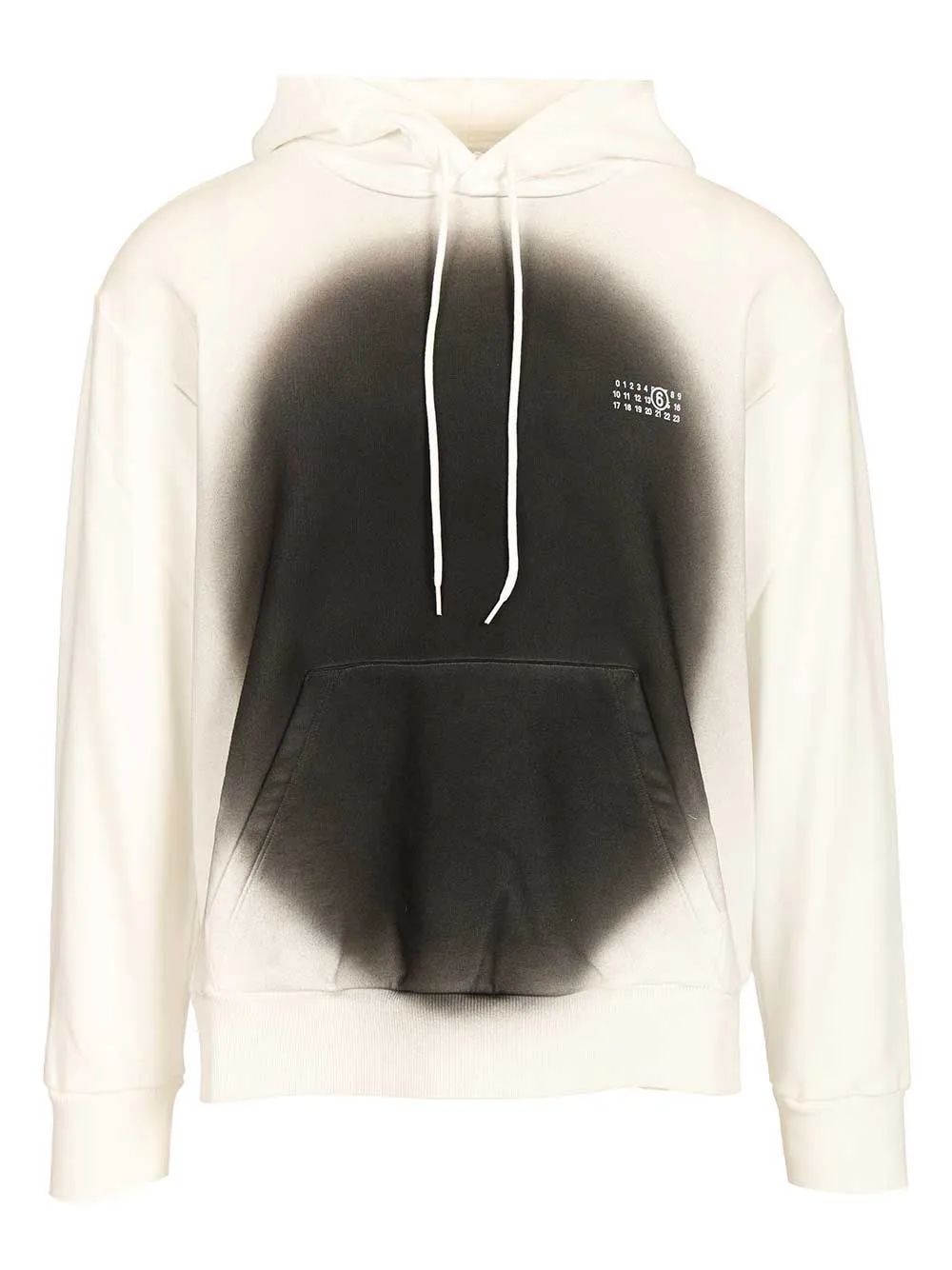 Spray Print Sweatshirt Sweatshirts White sold by Wanan Luxury