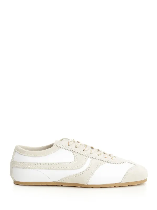 Suede Sneakers White made by Dries Van Noten