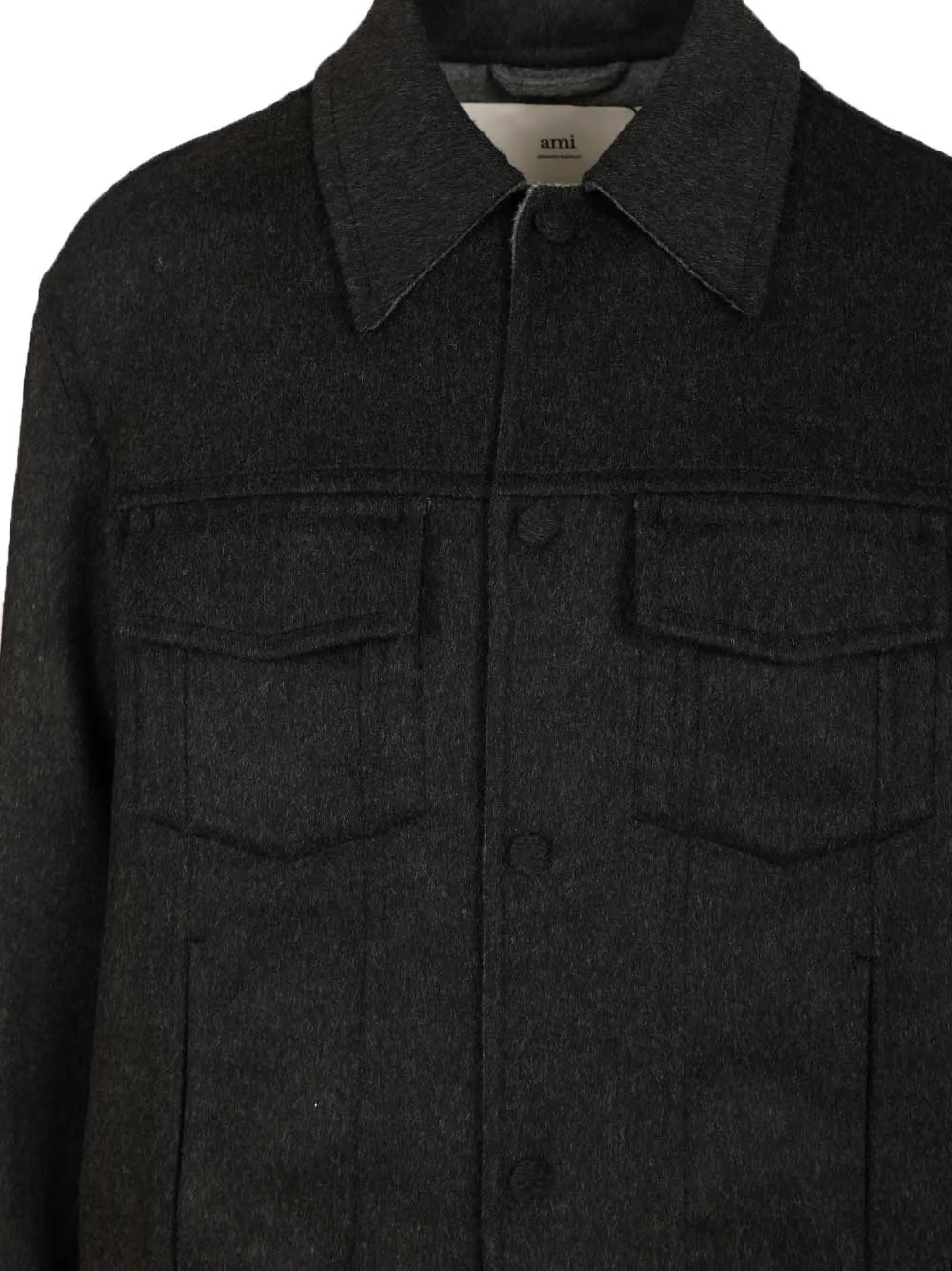 Wool Trucker Jacket Jackets Black sold by Wanan Luxury product image thumbnail 4