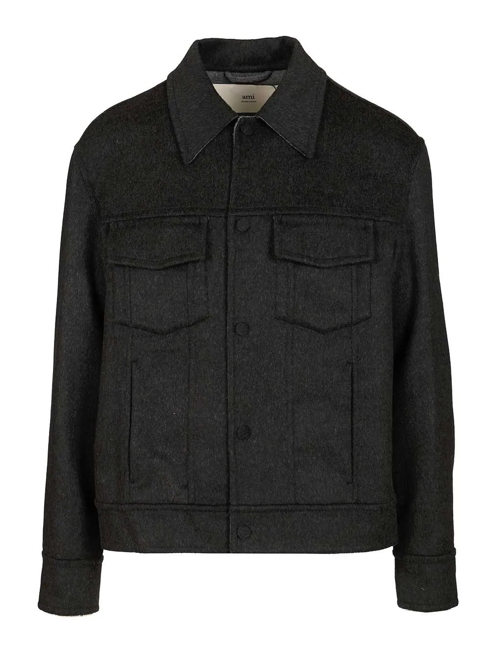 Wool Trucker Jacket Jackets Black sold by Wanan Luxury